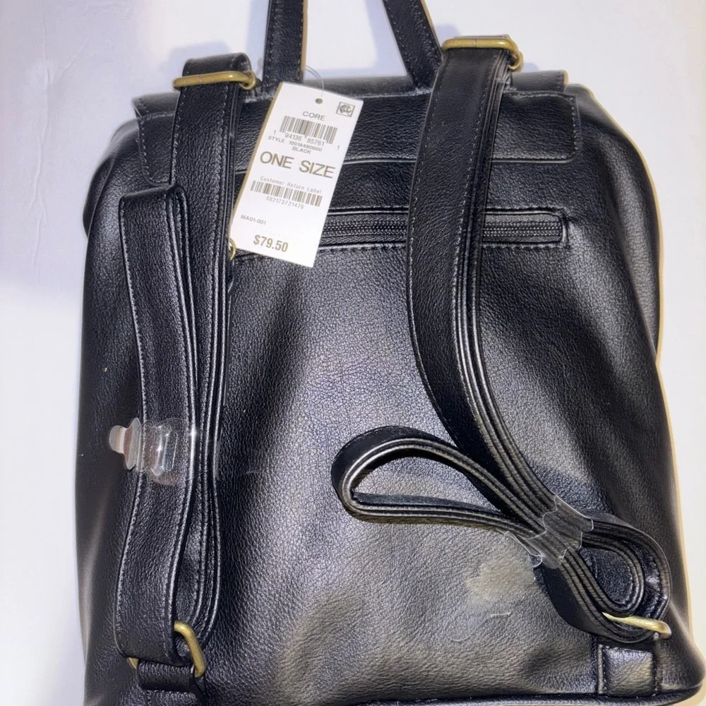Style & Co. Black Backpack with Gold Accent